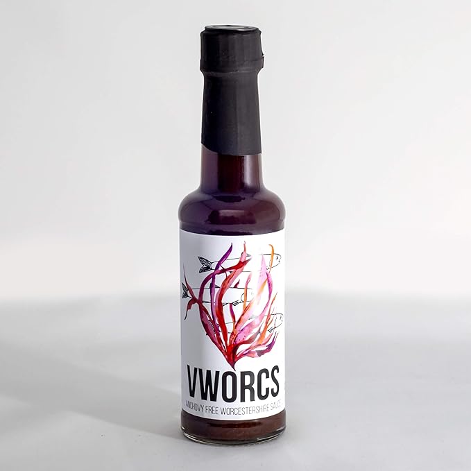 A bottle of Vegan Worcester sauce - Tongue in Peat Smoked Tomato Juice
