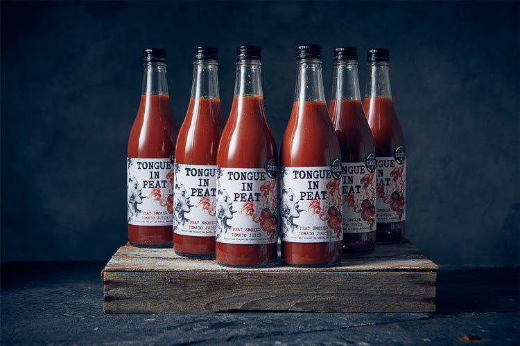 6 bottles bundle of Tongue in Peat smoked tomato juice